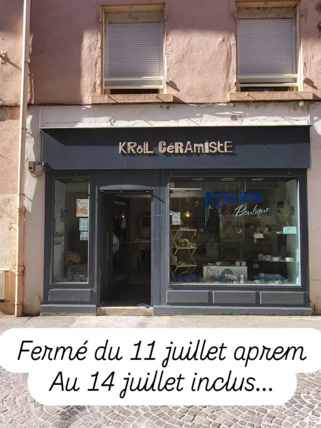 Petite pose ce we pour un retour aux sources!
Mais je suis a fond avant...

ATELIER Boutique  ouvert de 9h a 12h et de 14h30 a 19h...
Belle soiree et a bientôt ☀️ 
K-RölL céramiste